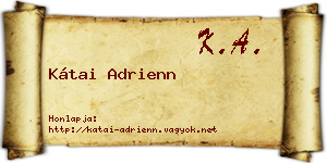 Kátai Adrienn névjegykártya
